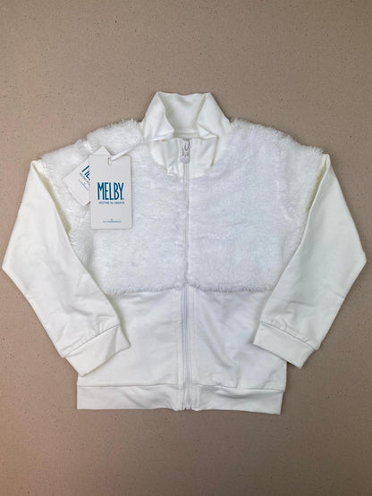 Felpa full zip senza cappuccio