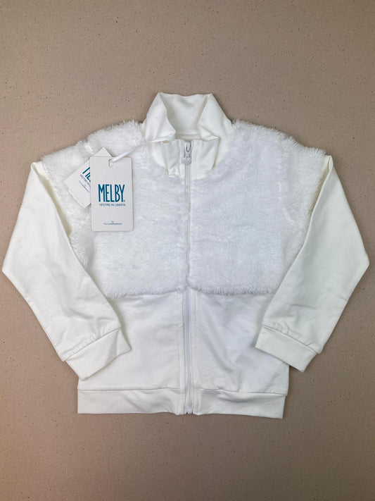 Felpa full zip senza cappuccio