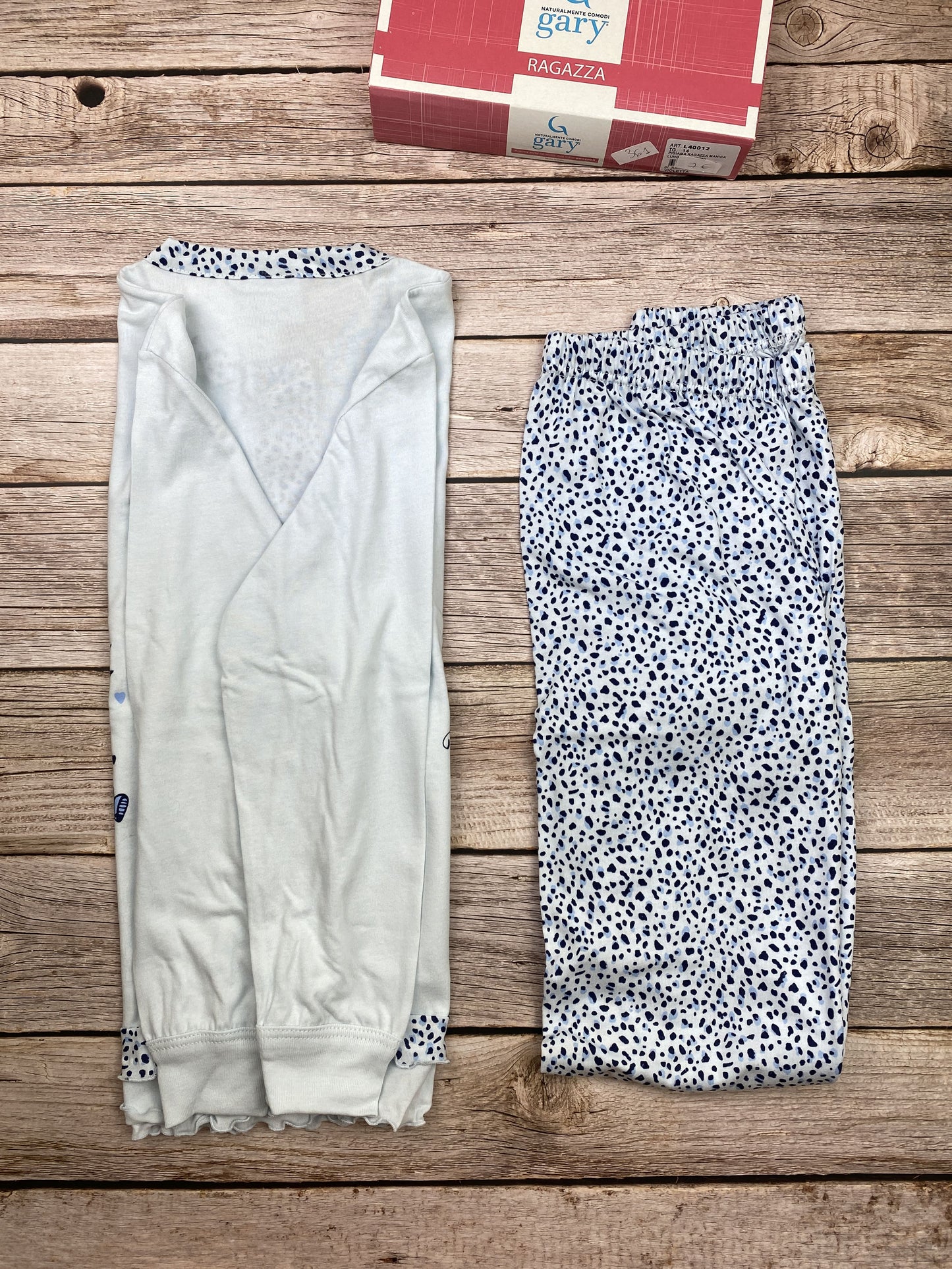 Pigiama manica lunga e pantalone