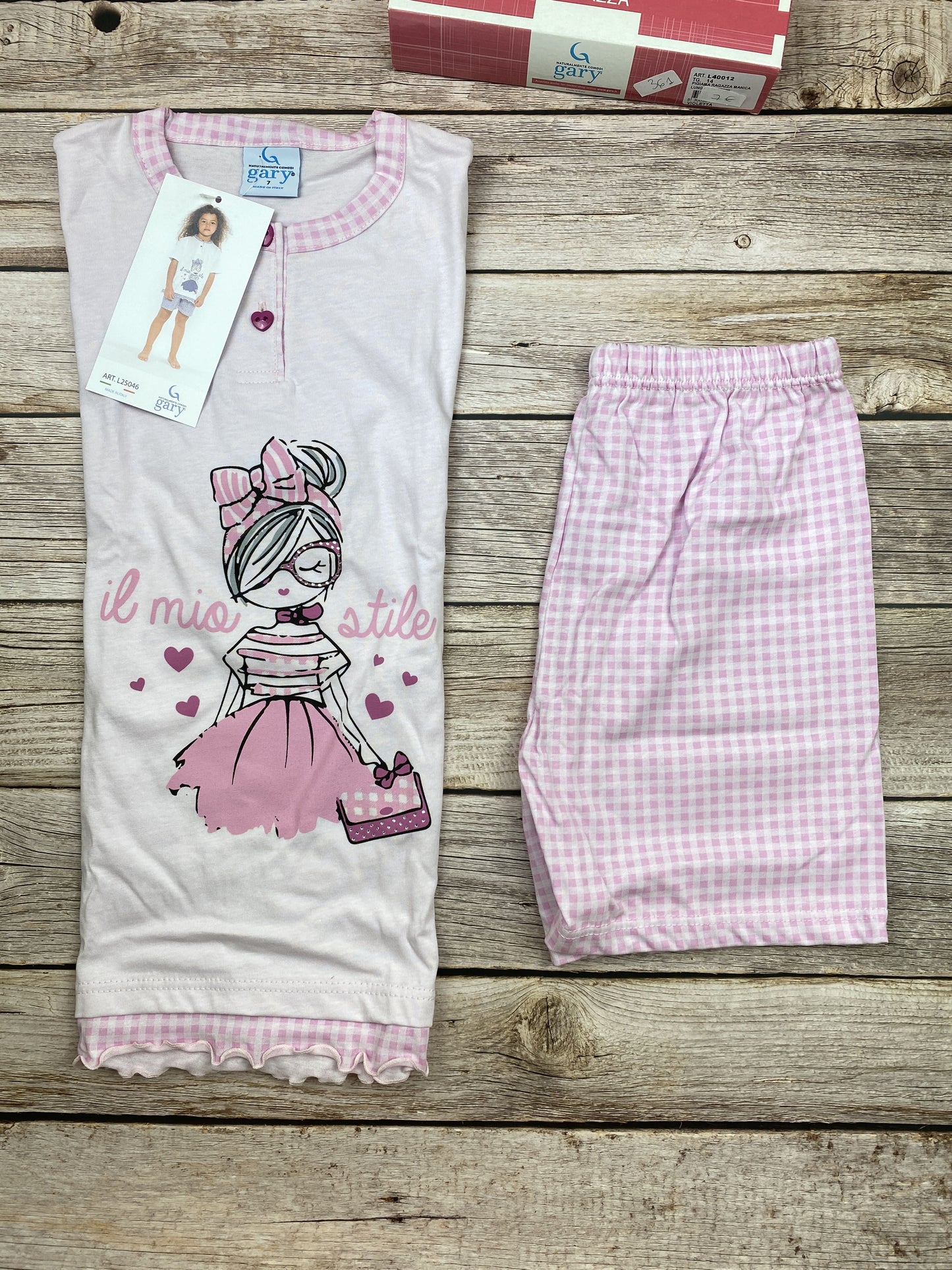 Pigiama manica corta e pantaloncino
