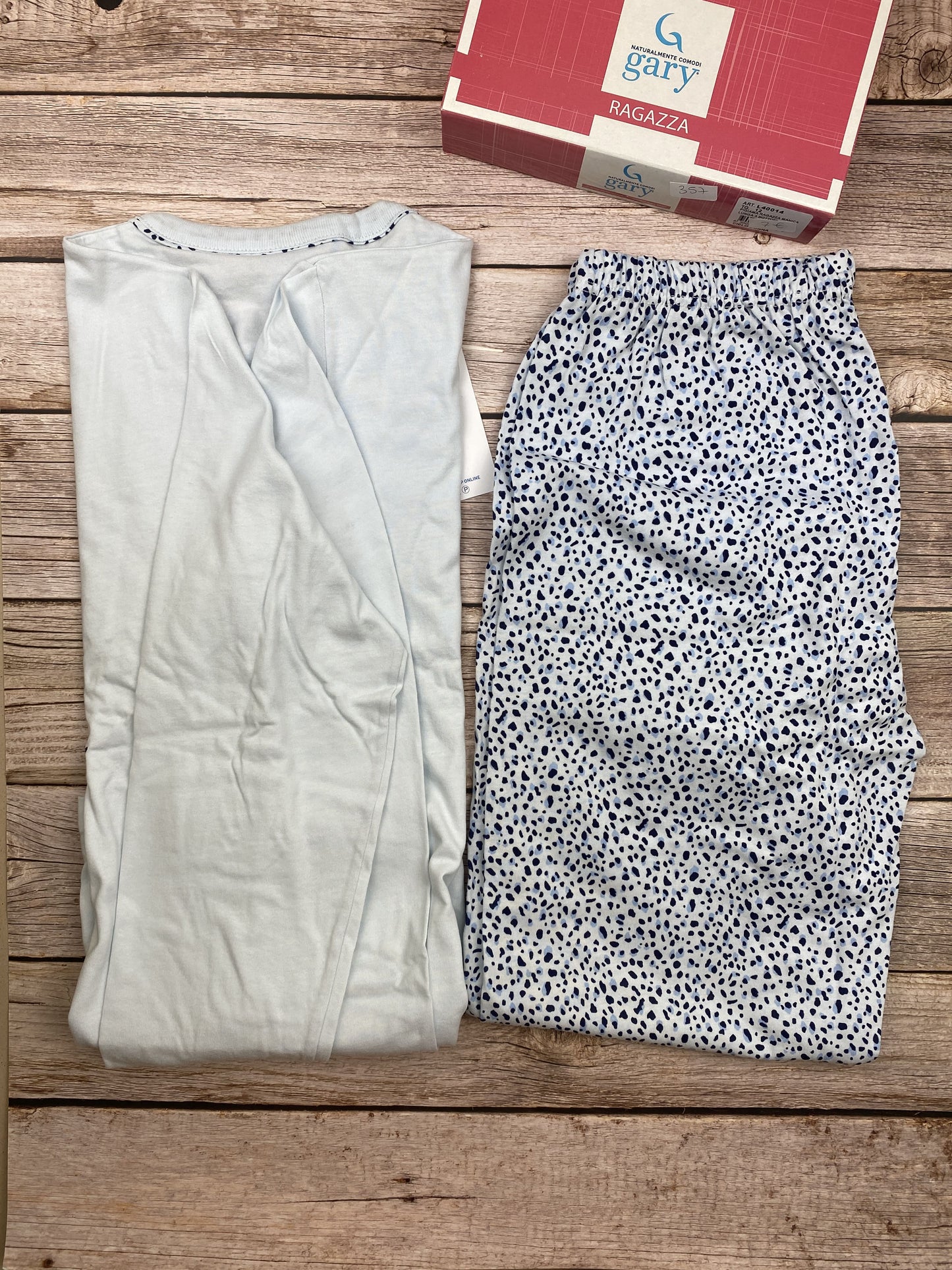 Pigiama manica lunga e pantalone