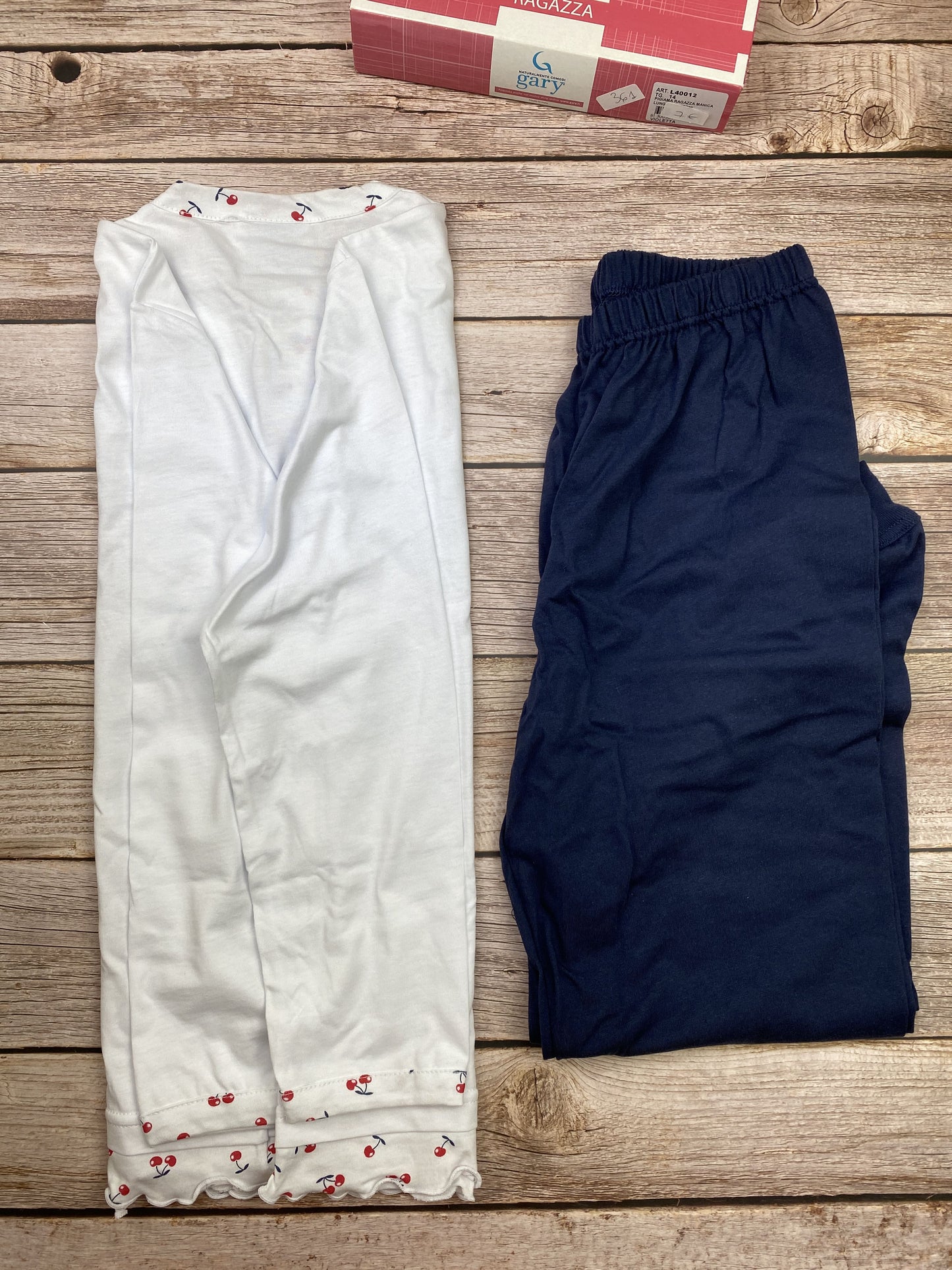 Pigiama manica lunga e pantalone