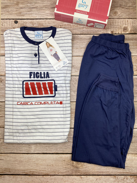 Pigiama manica lunga e pantalone