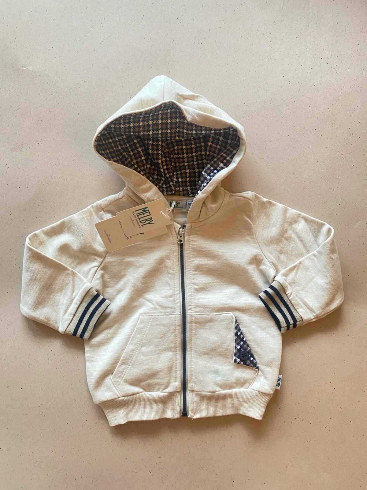 Felpa con zip e cappuccio