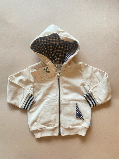 Felpa con zip e cappuccio