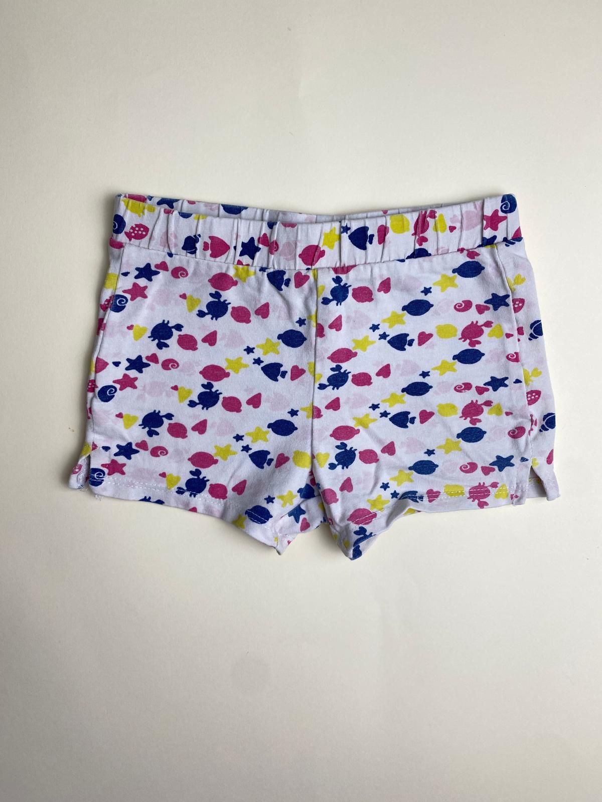 Shorts Bambina con Fantasia Marina