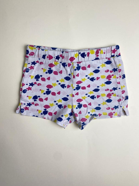 Shorts Bambina con Fantasia Marina