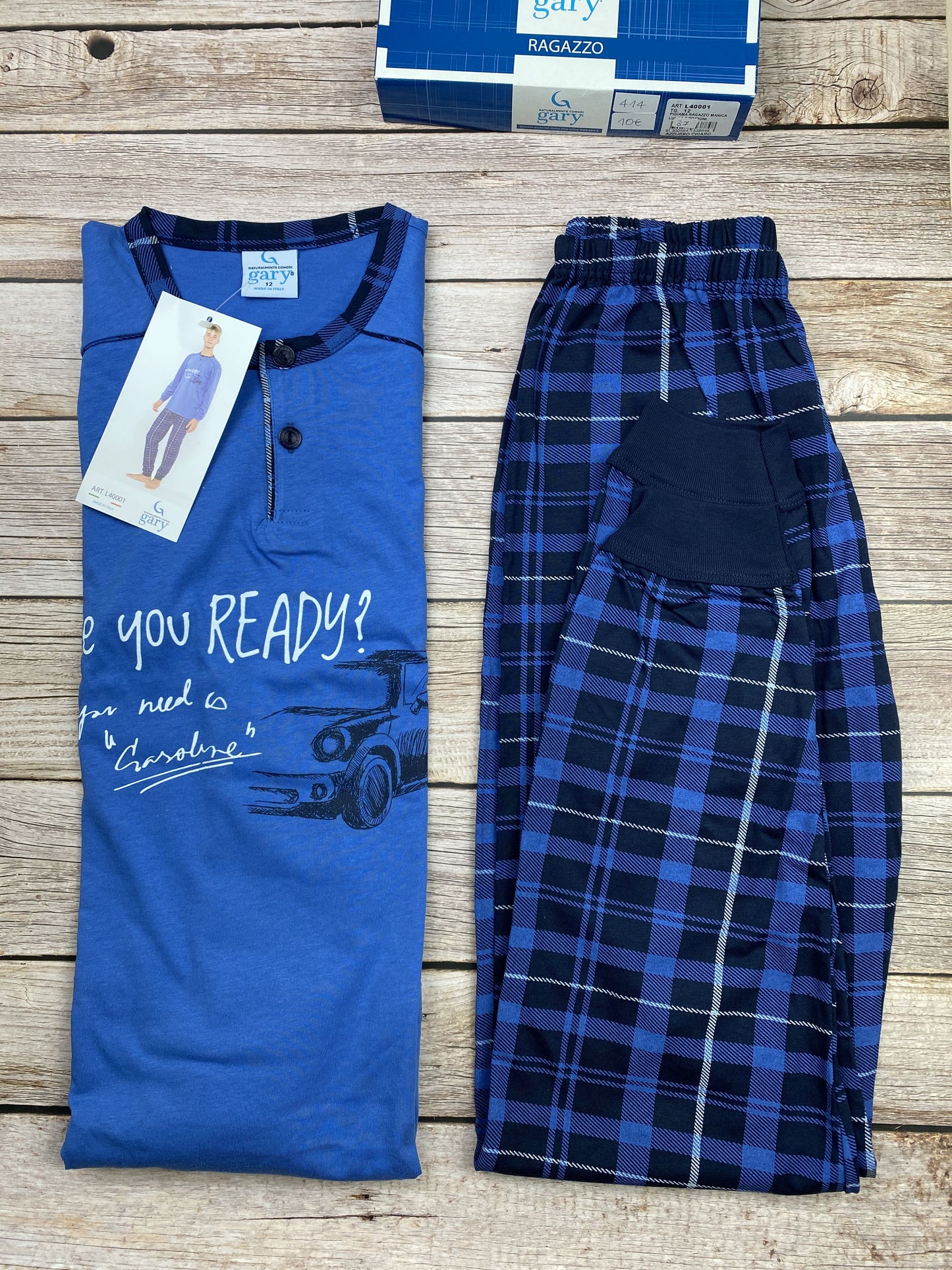 Pigiama manica lunga e pantalone