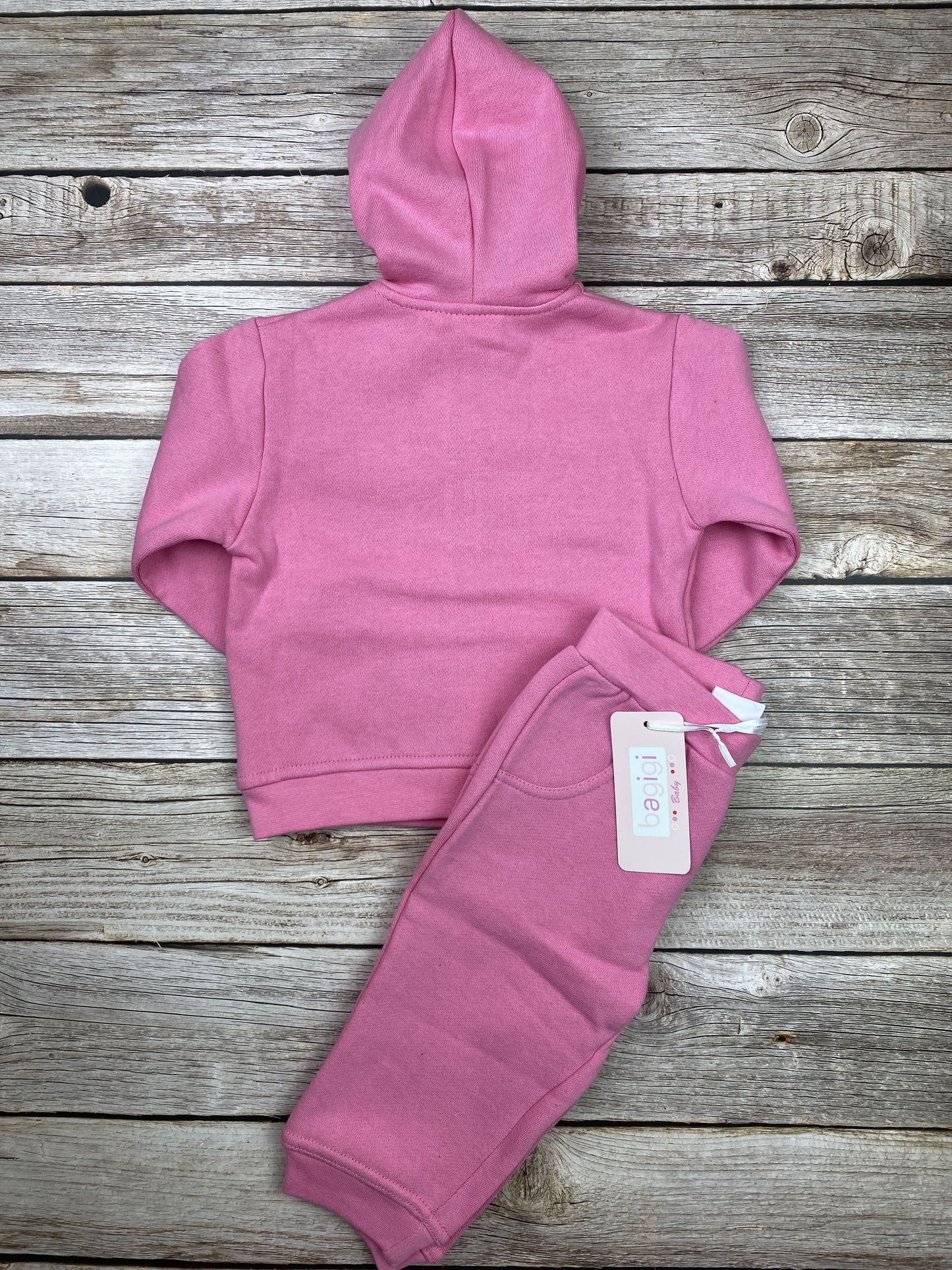 Set felpa con zip e pantalone