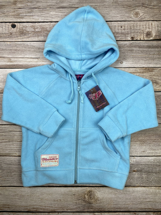 Felpa in pile con zip e cappuccio