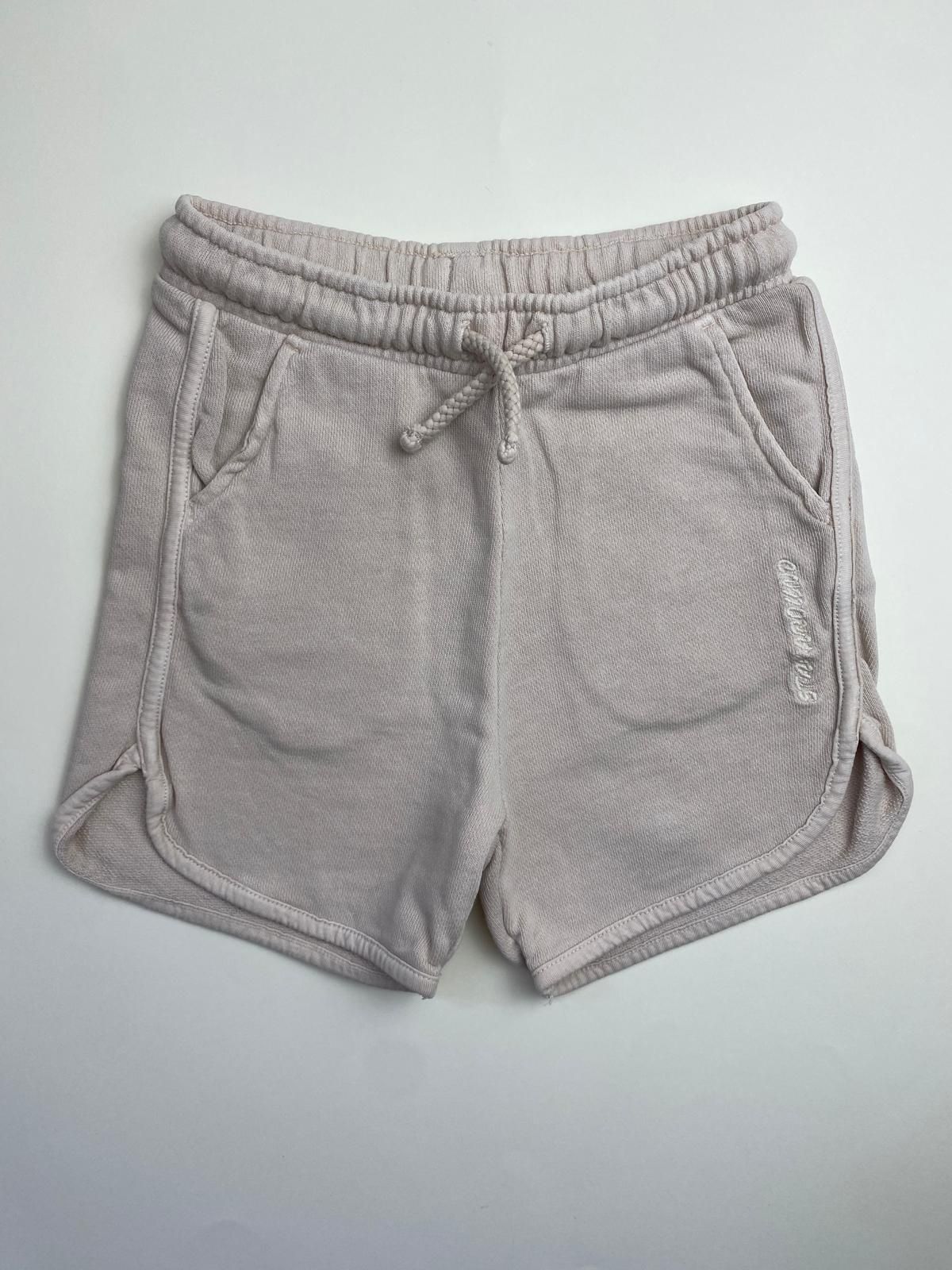 Shorts in Felpa con Coulisse e Ricamo