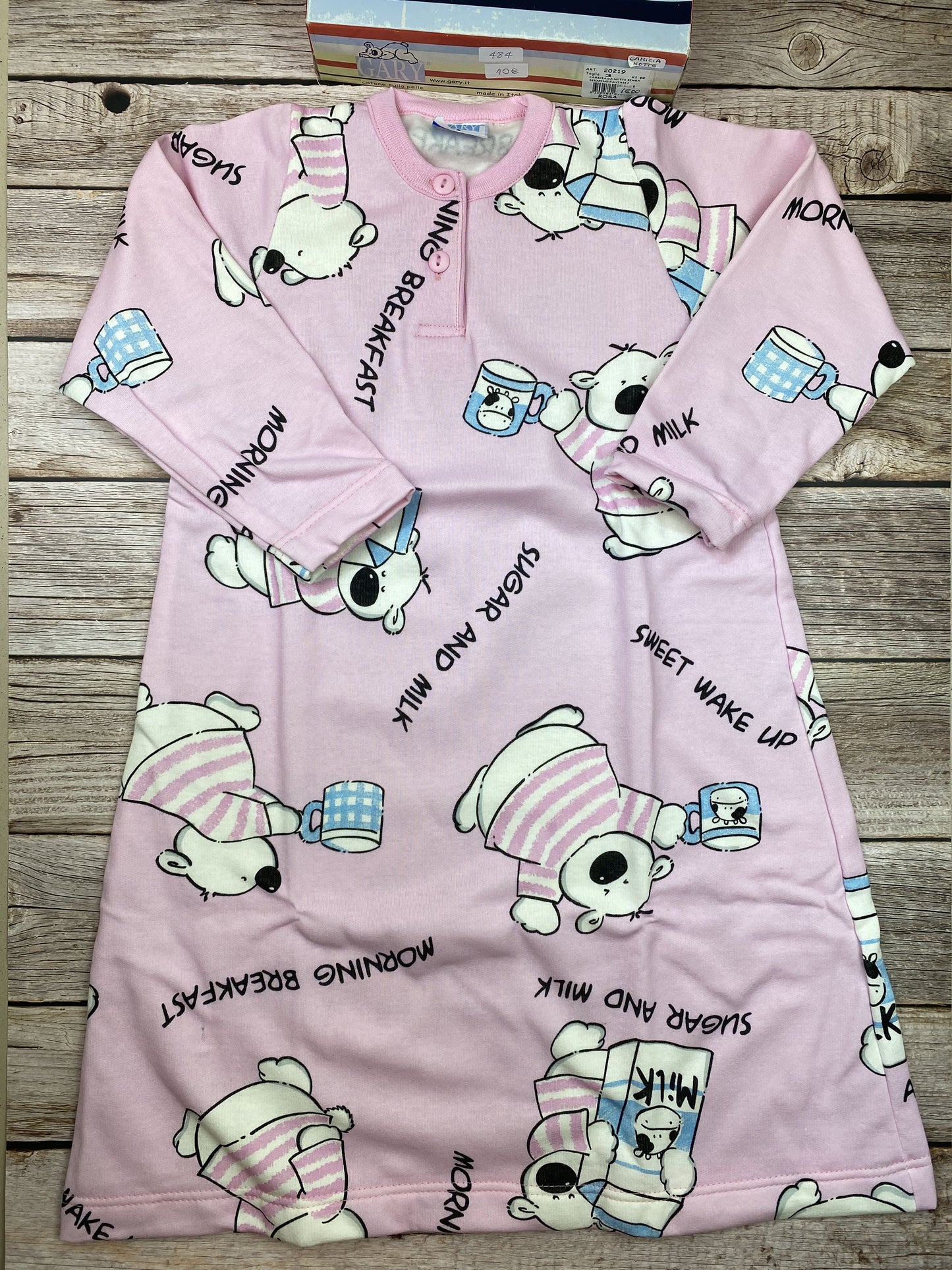 Camicia da notte manica lunga