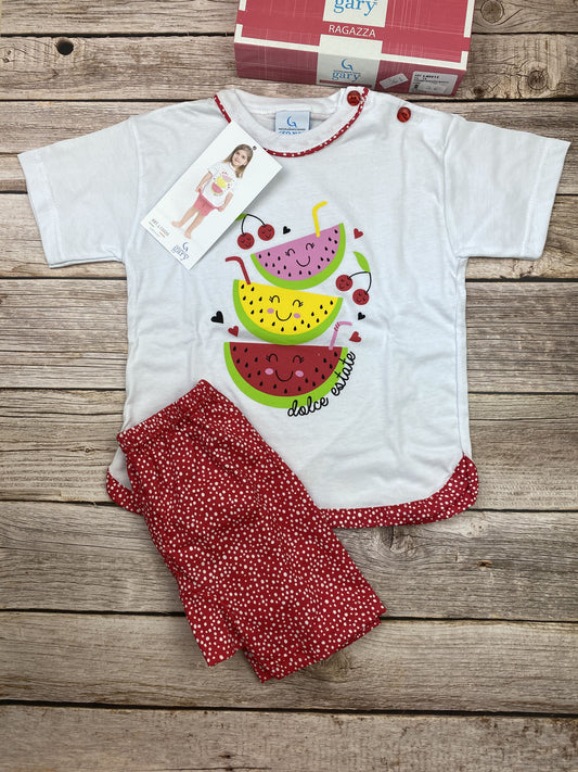 Pigiama manica corta e pantaloncino
