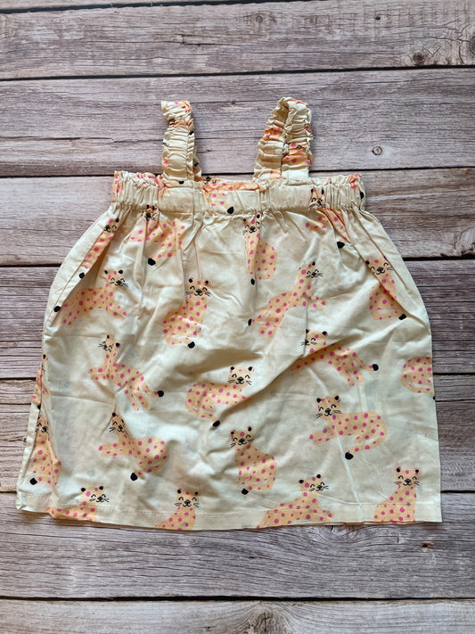 Vestito Bambina con Stampa Ghepardi Rosa