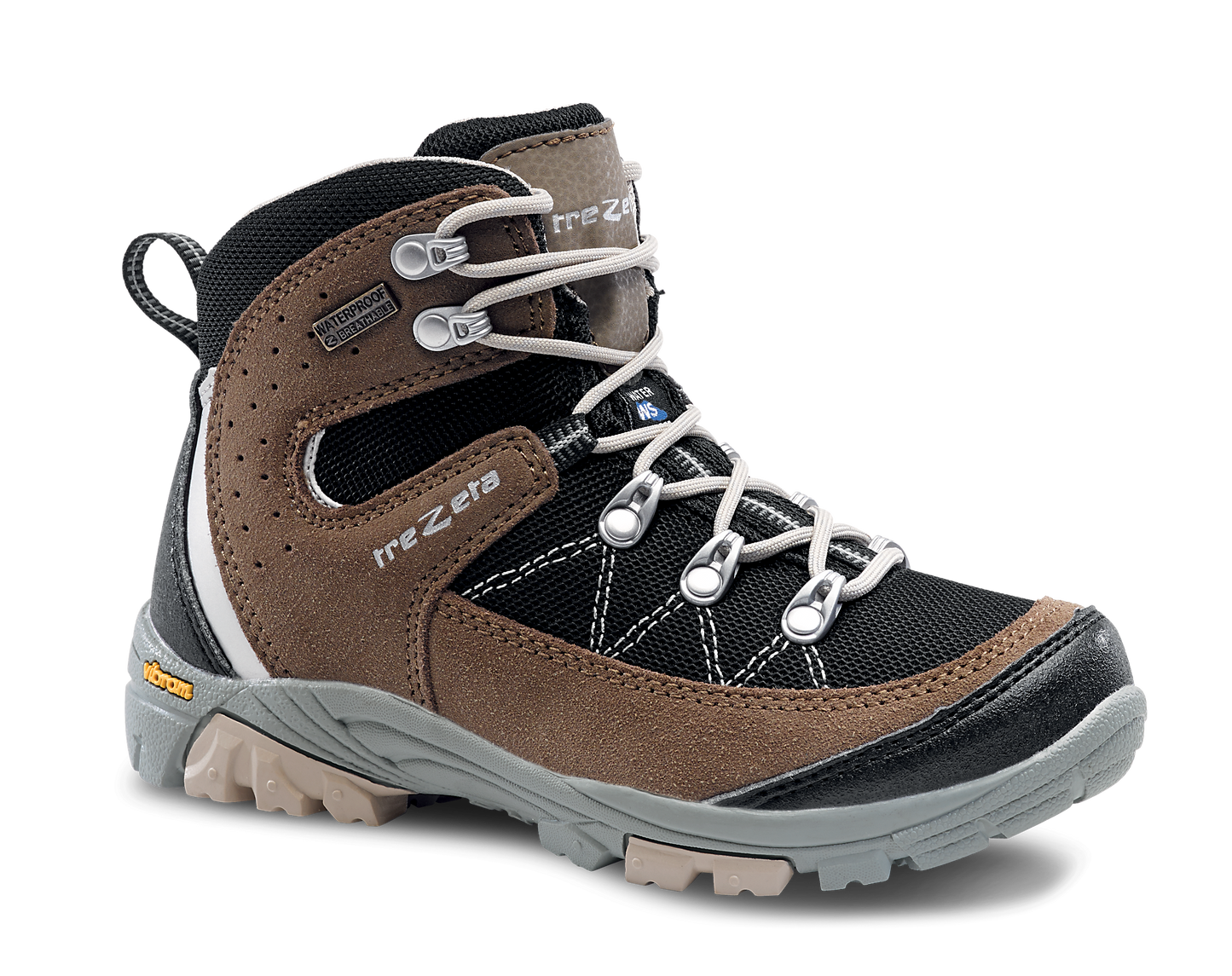 Scarponcino da trekking Cyclone waterproof nero-marrone