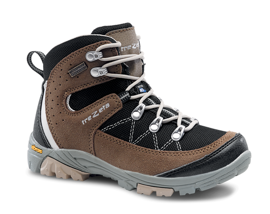 Scarponcino da trekking Cyclone waterproof nero-marrone
