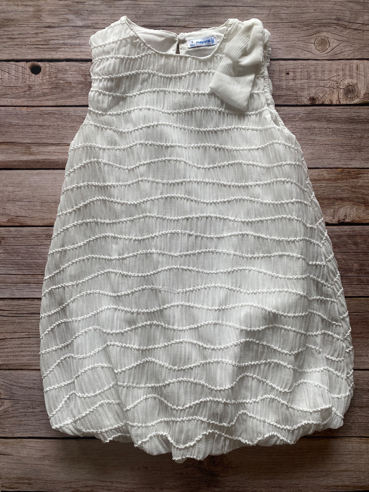 Vestito senza manica a palloncino