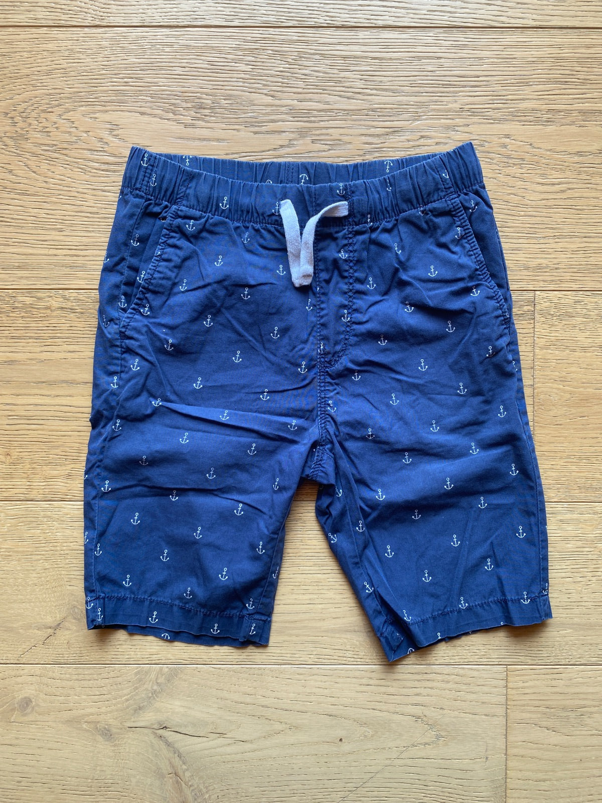 Pantaloncini Bambino Blu Navy con Ancore