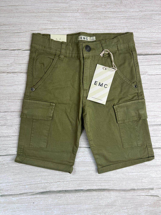 Shorts Cargo in Cotone Verde militare