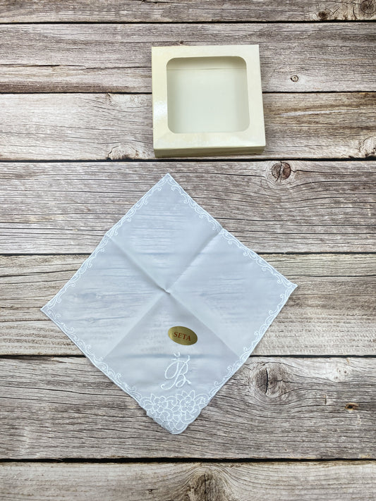 Fazzoletto ricamato in seta