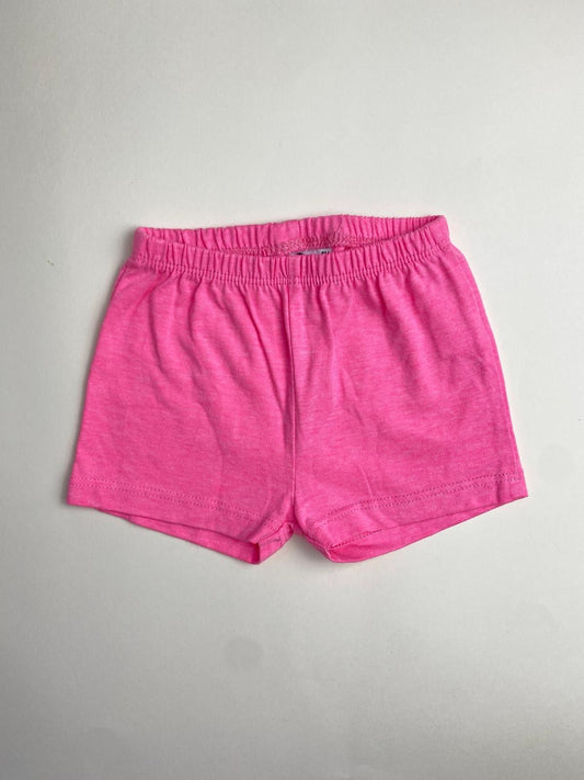 Shorts in cotone rosa per bambina