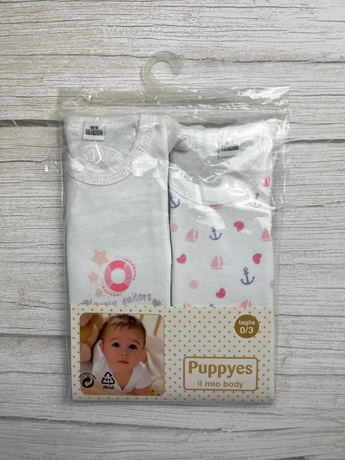 Set 2 Body Neonato Puppyes Tema Marino