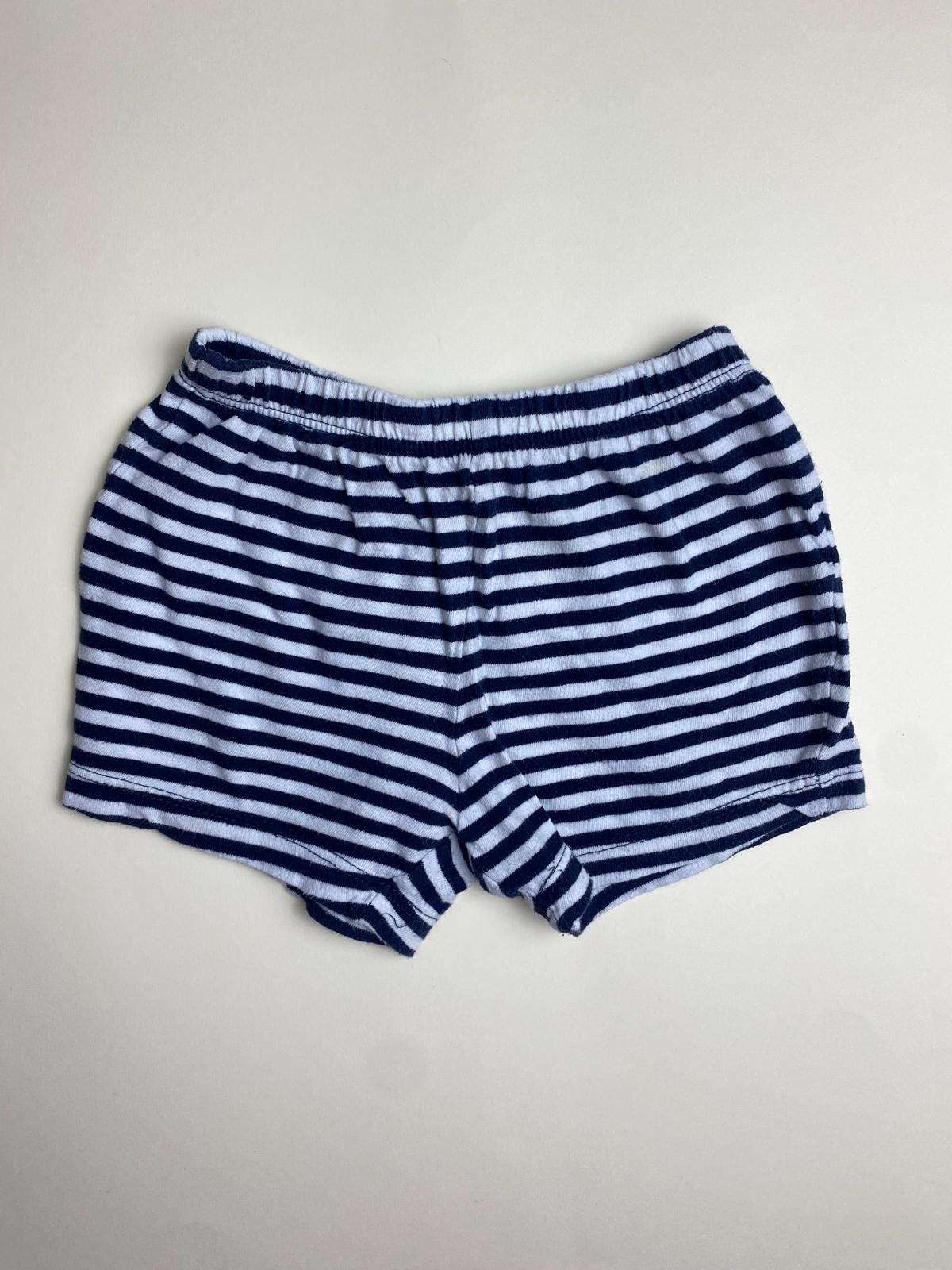 Pantaloncini a righe blu e bianche