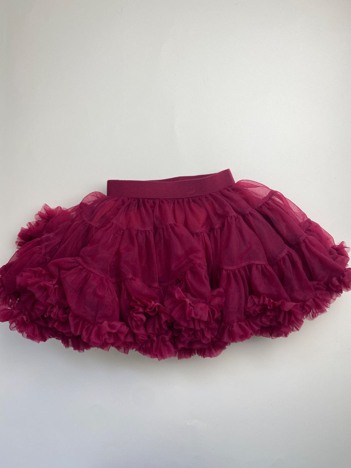 Gonna Tutu Bambina in Tulle Bordeaux