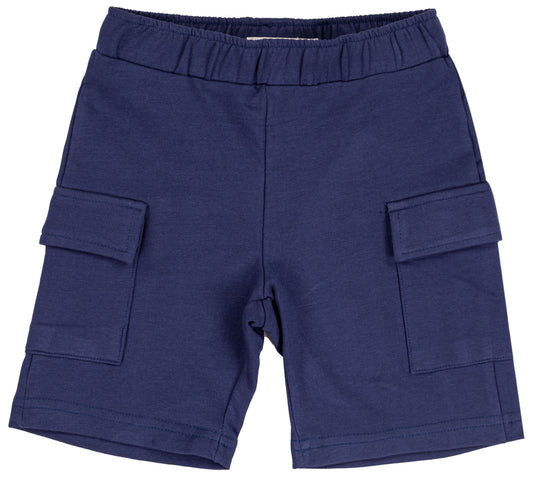 Pantaloncino cargo in felpa