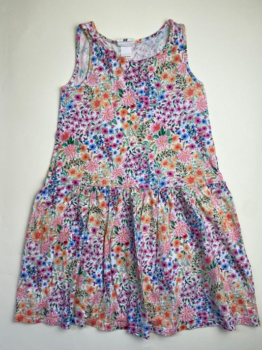 Vestito estivo floreale senza maniche