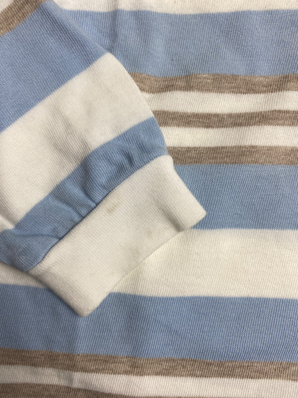 Polo a maniche lunghe a righe per bambino - piccole macchie lavabili