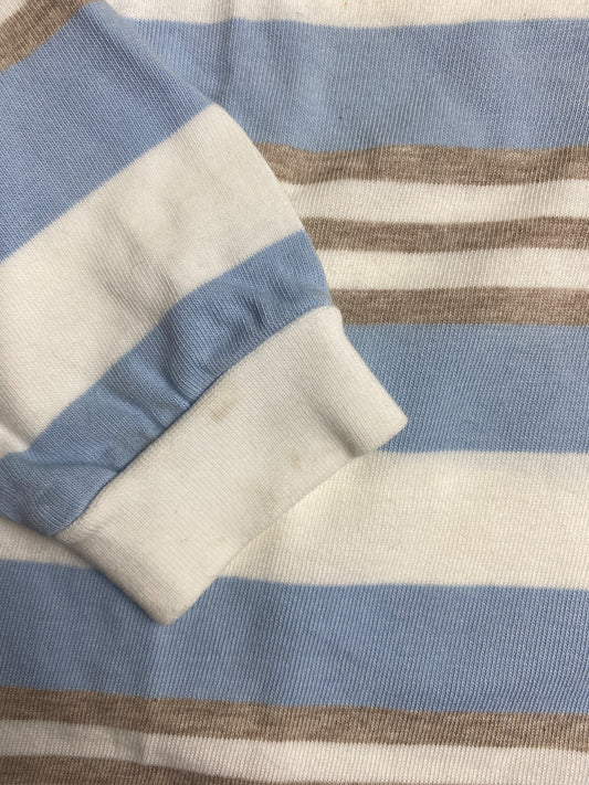 Polo a maniche lunghe a righe per bambino - piccole macchie lavabili