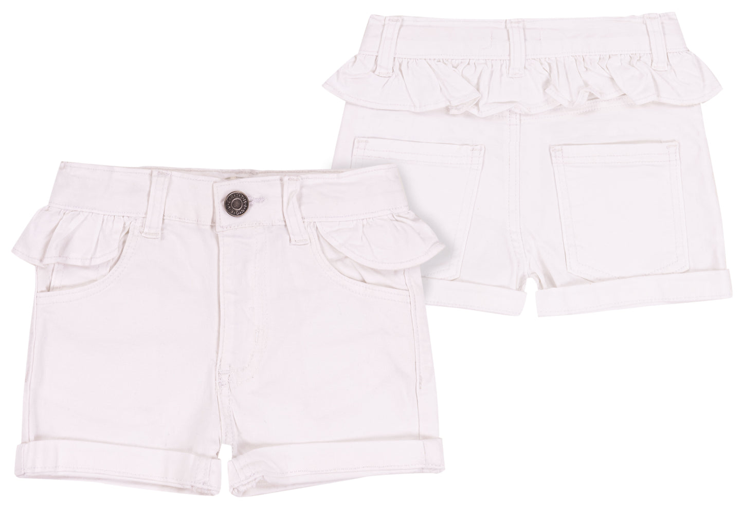 Pantaloncino in tela di cotone stretch