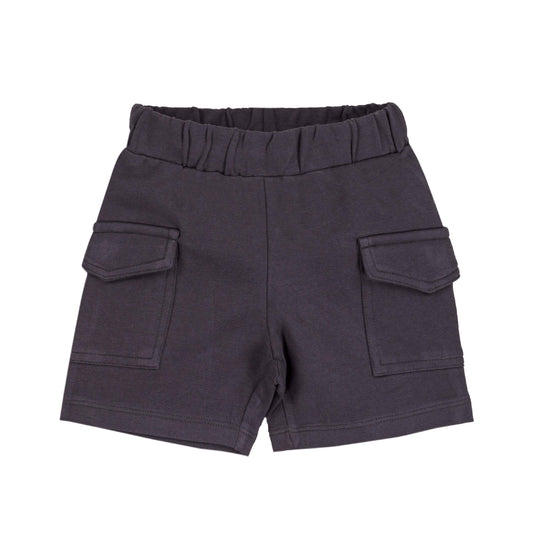 Pantaloncino cargo in felpa