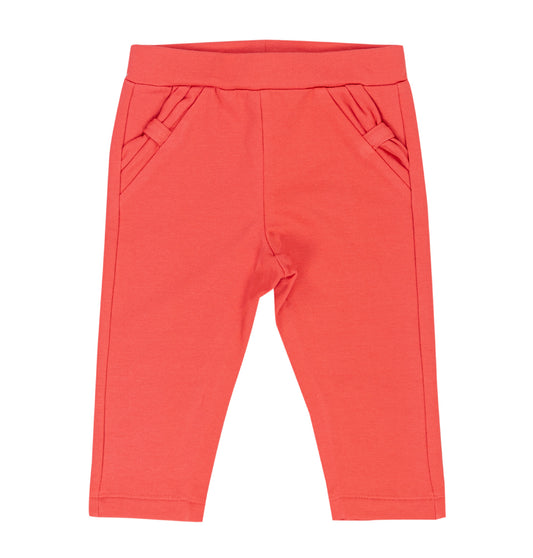 Pantaloni in felpa corallo