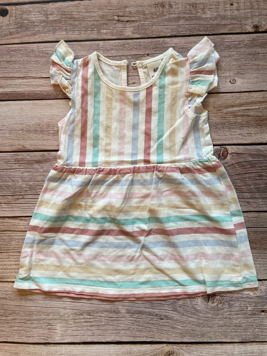 Vestito neonata/bambina a righe pastello H&M