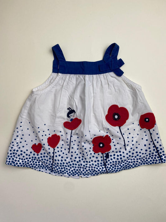 Vestito estivo con papaveri e pois