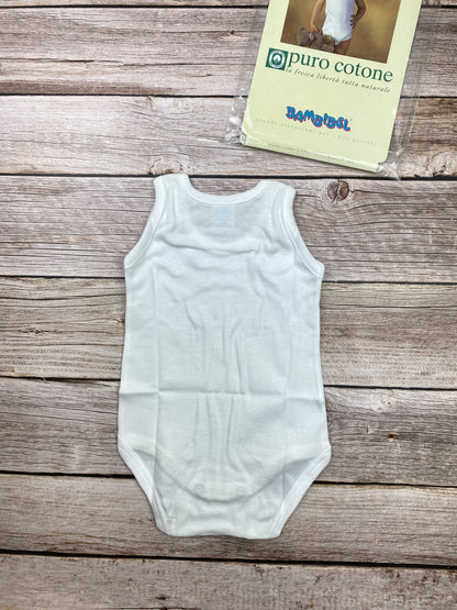 Body senza manica 100% cotone