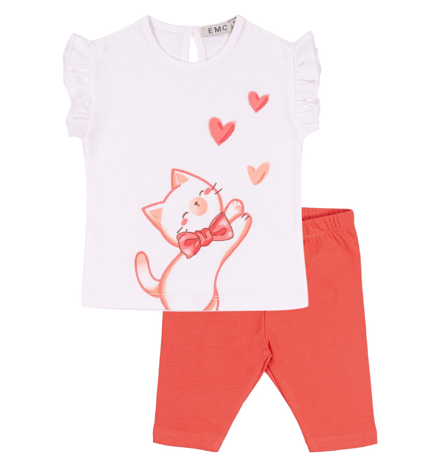 Completo T-shirt Gatto e Leggings