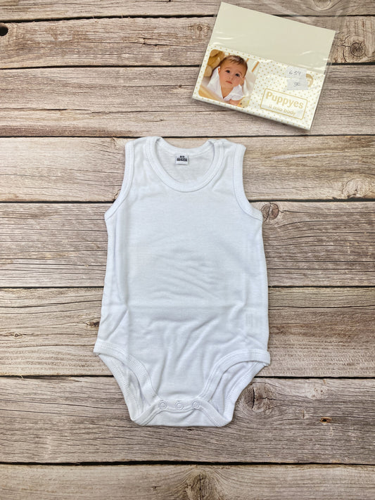 Body senza manica 100% cotone