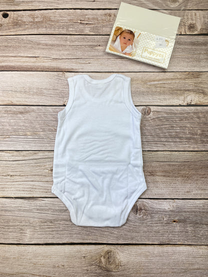 Body senza manica 100% cotone