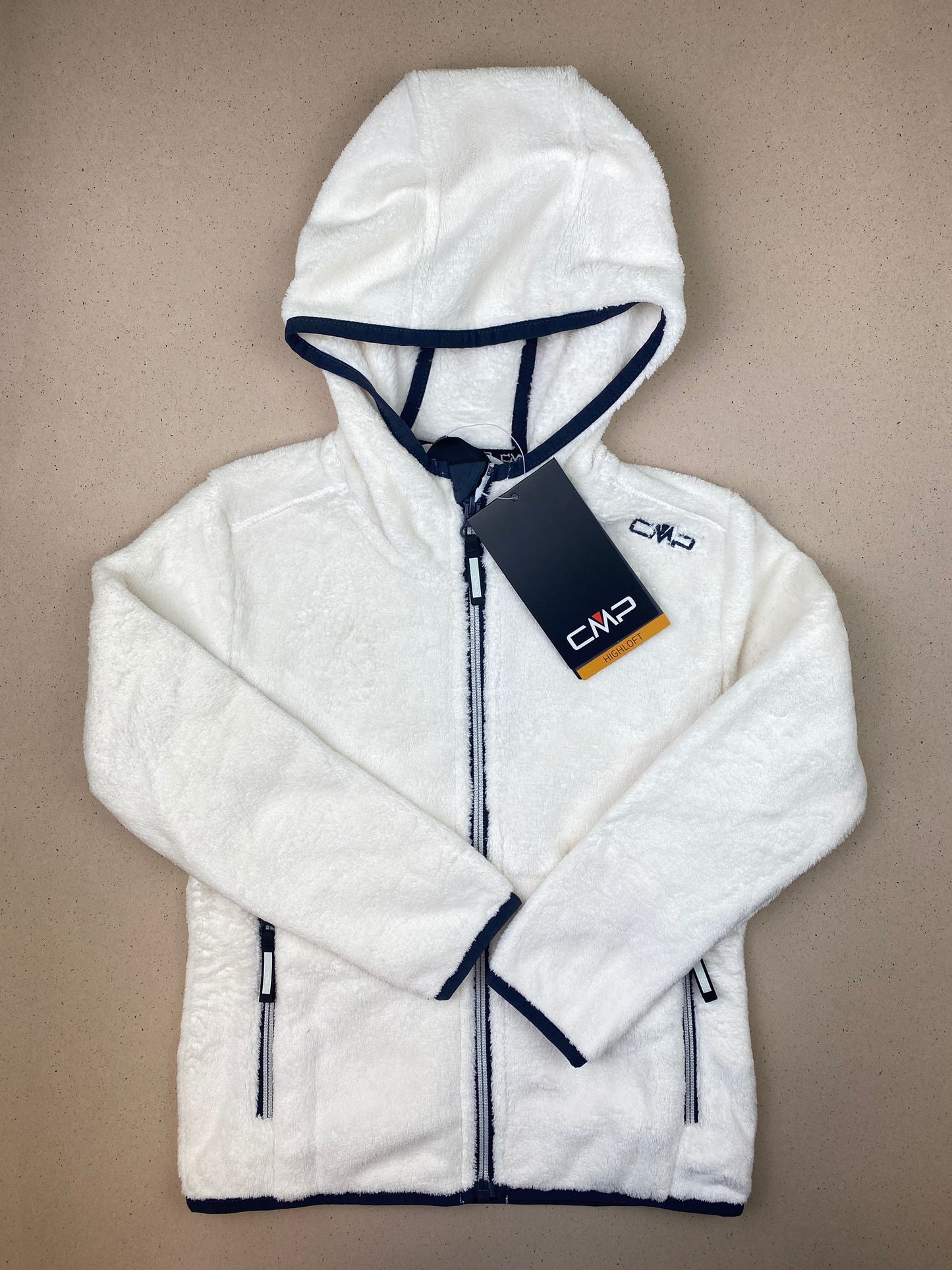 Pile con zip e cappuccio