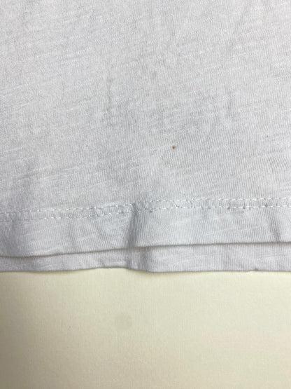 T-shirt Bambina Bianca con Stampa Arcobaleno e Volant