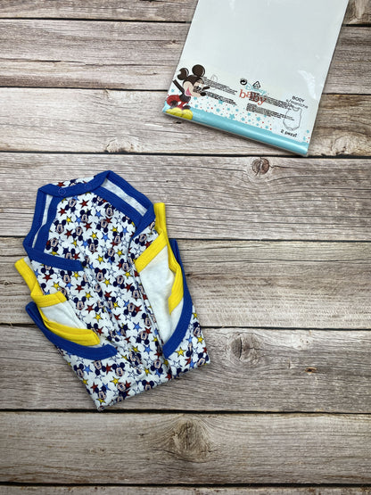 Set di due body senza manica 100% cotone