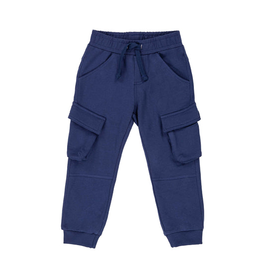 Pantalone cargo in felpa