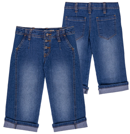 Pantaloni in jeans gamba larga