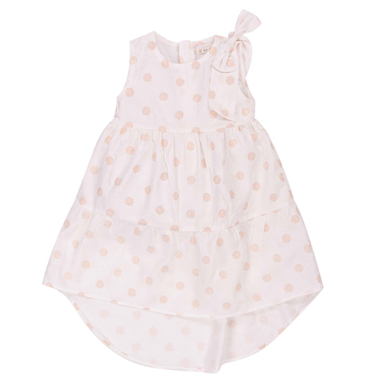 Vestito Bambina a Pois con Fiocco