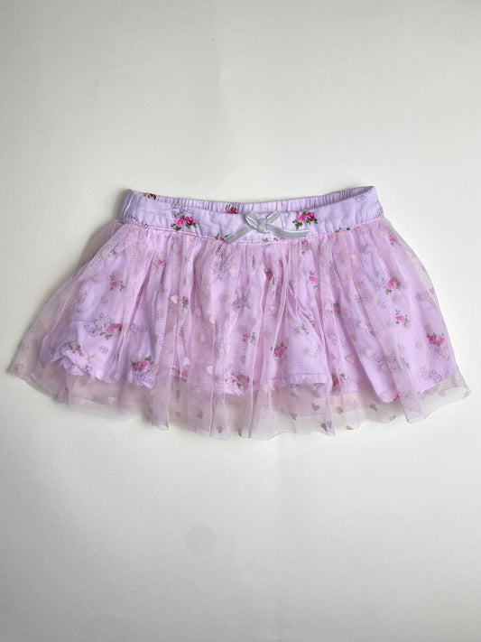 Gonna Bambina in Tulle Rosa