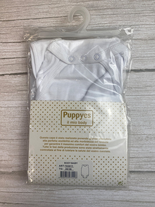 Set due Body neonato bianco Puppyes