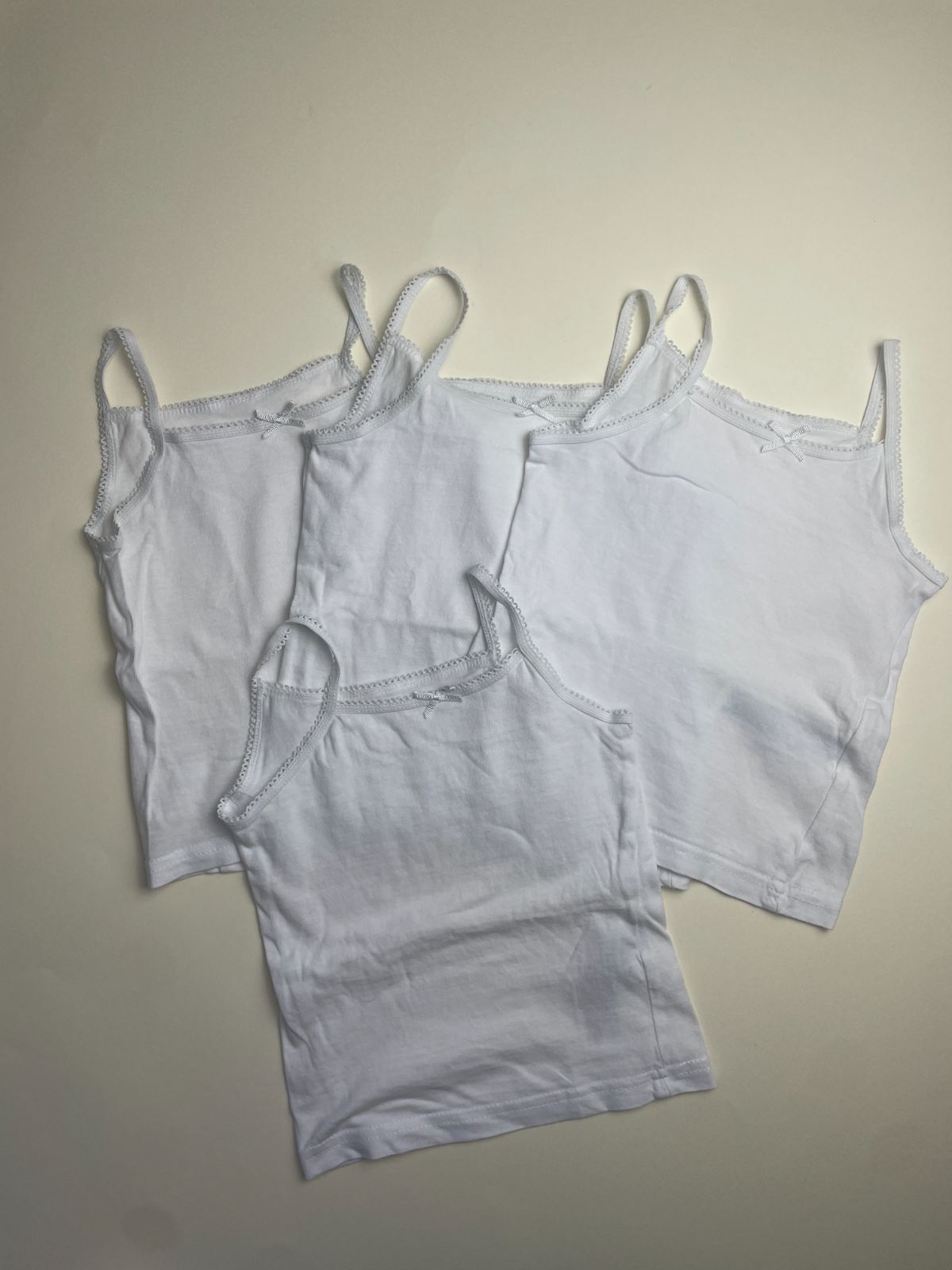 Set di 4 Canottiere Intime Bianche